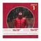 Red Suede Mat Board for 19x19 Frames - Circle Opening for 15x15 Photos